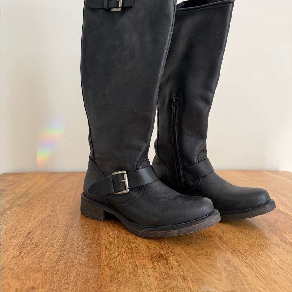 Call It Spring Black Combat Boots